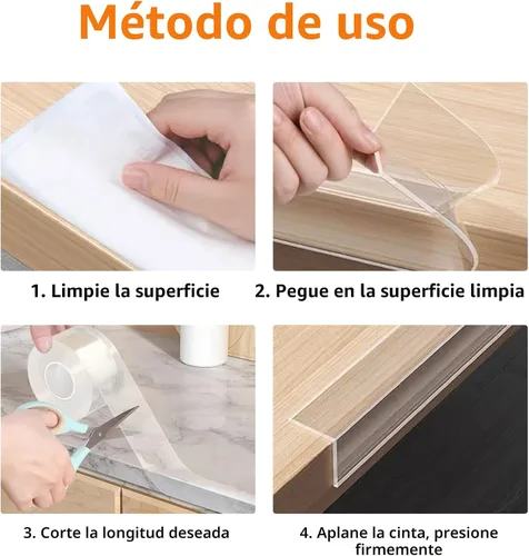 Vista 6 de Protector de Esquinas y Bordes a Prueba de Bebés, Protector Suave y Transparente para Esquinas de Mesas y Muebles y Tope de Seguridad para Puertas