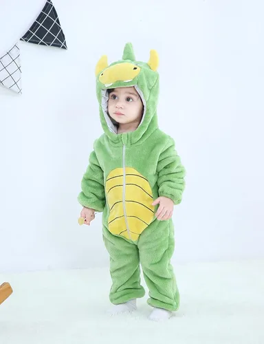 Vista 8 de BJWEO - Lindo disfraz para bebé, niñas y niños pequeños y recién nacidos, disfraz de Navidad, Halloween, enterizo de invierno, piyamas de cosplay
