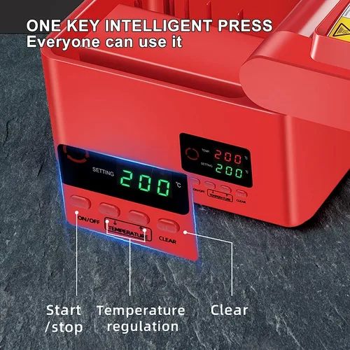 Vista 3 de Máquina de prensa de aceite 600W Extractor de aceite automático Prensador de aceite digital para soja de maní, extractor de aceite de colza para uso