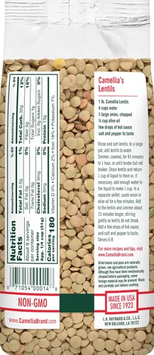 Vista 2 de Marca Camellia. - Frijol alubia, 1 libra (paquete de 2). Premium Quality. Great for soups, stews, curries, salads. Gluten-free. Family-owned since