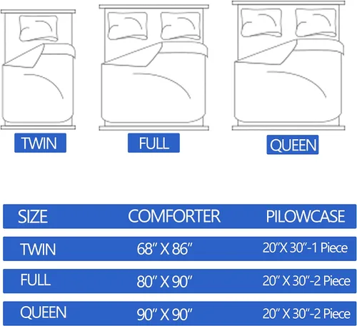 Vista 7 de akkialla Juego de edredón de tamaño matrimonial para niños y adolescentes, edredón colorido con 2 fundas de almohada, juego de ropa de cama de 3