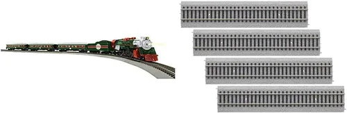 Vista 13 de Juego de tren Lionel Christmas Express LionChief Bluetooth eléctrico de calibre HO con control remoto, multicolor