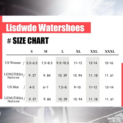 Vista 2 de Lisdwde Zapatos de agua antideslizantes para hombre y mujer, zapatos de natación, deportes de playa, secado rápido, zapatos de calcetín para mujeres