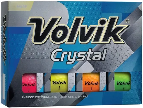 Vista 6 de Volvik Crystal - Juego de 3 pelotas de golf de color premium