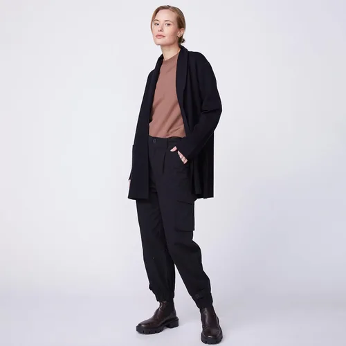 Vista 3 de Cárdigan de punto súper suave para mujer bolsillos laterales grandes suave y cómodo