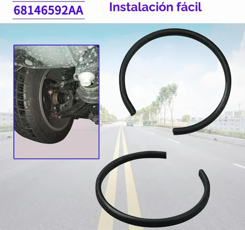 Vista 5 de 68146592AA Clip de anillo de presión para portador de eje delantero compatible con Dodge Ram 1500 2012-2017