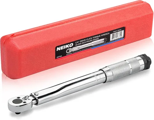 Vista 9 de Neiko PRO 03709B Llave dinamométrica de 1/2 pulgada, llave dinamométrica de clic ajustable de 25 pulgadas, fabricada con acero de cromo vanadio CrV