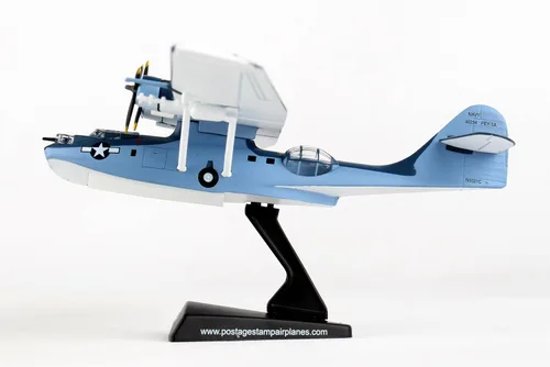 Vista 4 de Daron Sello postal comercial mundial USN Pby5 Catalina 1/150 modelo de avión