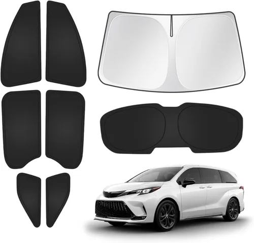 Vista 137 de T TGBROS Parasol para parabrisas para BMW X1 F48 2016 2017 2018 2019 2020 2021 2022 para ventana de automóvil, con bloqueo UV grueso y opaca