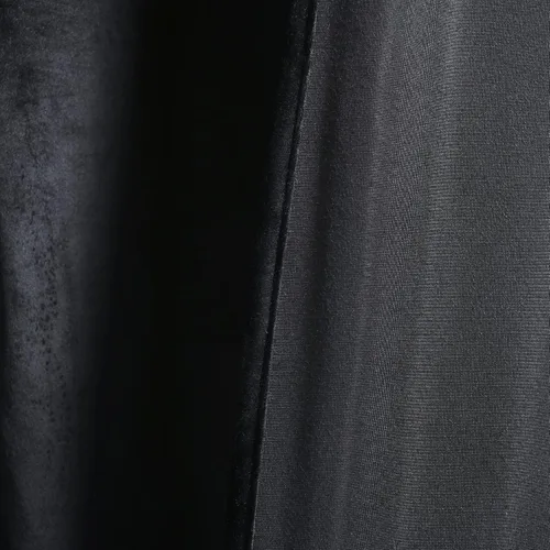 Vista 5 de Lush Decor Prima Velvet - Par de paneles de cortinas de ventana de terciopelo sólido con filtro de luz, 38" de ancho x 84" de largo, negro
