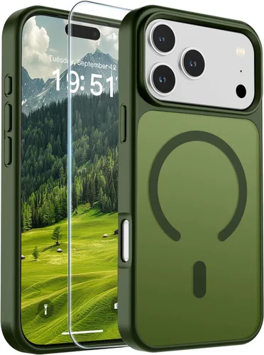 Vista 107 de SUPFINE Funda magnética para iPhone SE 2022 (3ª)/2020 (2ª), iPhone 8 (compatible con MagSafe) (protección contra caídas de grado militar), funda