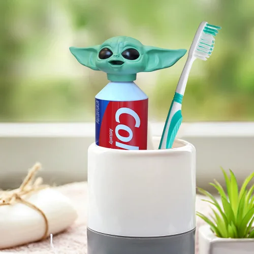 Vista 5 de 2022 Nuevo Baby Y-oda - Dispensador de pasta de dientes para bebés, dispensador de pasta de dientes para niños, caja de regalo para fanáticos
