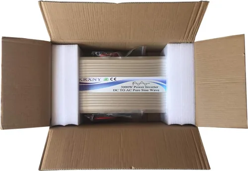 Vista 7 de Inversor de corriente de onda sinusoidal pura de 3000 W fuera de la red, 48 V CC a 110 V 120 V CA con pantalla LCD para autocaravana, camping