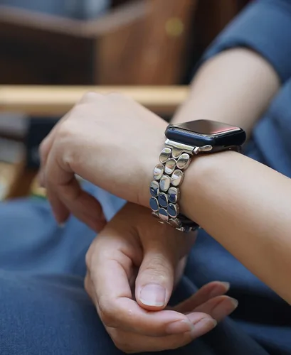 Vista 2 de Bonitas correas compatibles con Apple Watch de 1.575 pulgadas, 1.614 pulgadas, 1.654 pulgadas, 1.732 pulgadas, 1.772 pulgadas, 1.772 pulgadas, 1.772