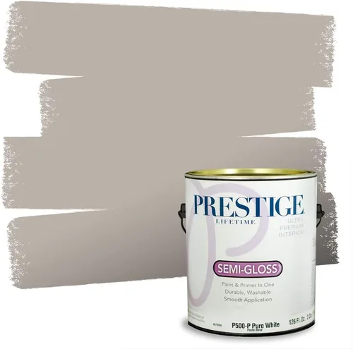 Vista 237 de PRESTIGE Pinturas Pintura Exterior e Imprimación en Uno, 1 Galón, Mate, Combinación Comparable de Sherwin Williams* Black Magic* SW6991-PCM