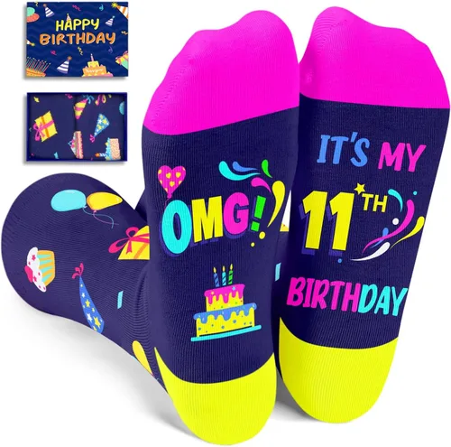 Vista 10 de HAPPYPOP Regalos de cumpleaños número 15, regalos para niños de 15 años, regalos de quinceañera, calcetines divertidos para adolescentes