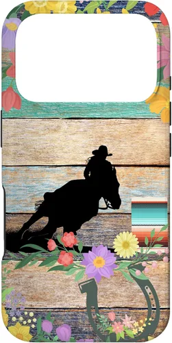 Vista 30 de Cute Serape Spring Flower Rodeo Western Horse Barrel Racing Case for iPhone 17