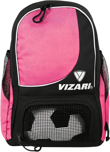 Vista 15 de Mochila de fútbol Solano de Vizari con compartimento para balón, bolsillo ventilado para balón y bolsillos de carga laterales de malla para adultos