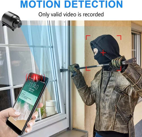Vista 5 de New Smallest Wireless WiFi Camera,HD1080P Mini Camera,Smart Home Security Camera,Portable Smart Home Baby Monitor Cam with Night Vision,Motion
