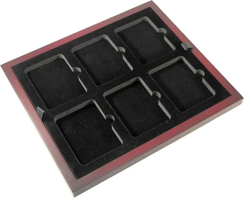 Vista 11 de Caja de exhibición de monedas de dos bandejas para cápsulas, certificadas, estilo losa o monedas de desafío, sin bandejas