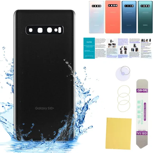 Vista 47 de Compatible con Samsung Galaxy Note 8 - Carcasa trasera de repuesto de cristal de 6.3 pulgadas, SM-N950, todos los portadores con manual de Negro