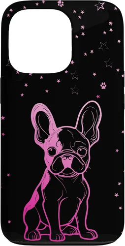 Vista 10 de Funda para iPhone 16 Bulldog francés con patrones abstractos para amantes de los perros
