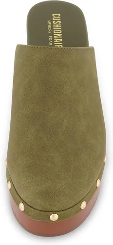 Vista 3 de CUSHIONAIRE Women's Gibbons Faux Wood Clog with Memory Foam Padding, Wide Widths Available
