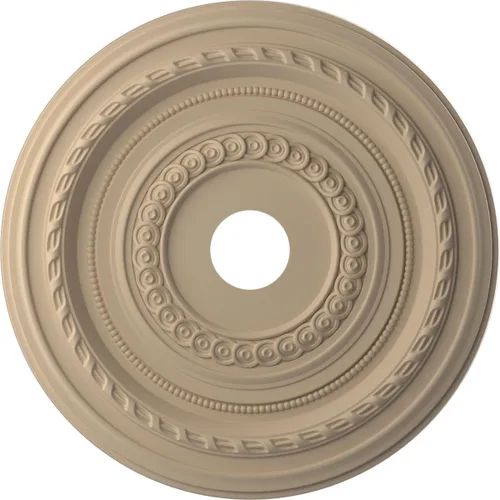 Vista 133 de Ekena Millwork CMP10CO Cole Medallón de techo de PVC termoformado (se adapta a toldos de hasta 4 1/4"), 10 "OD x 3 1/2" ID x 3/4" P