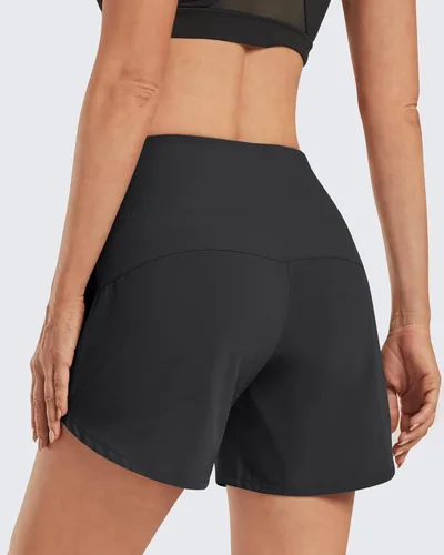 Vista 5 de G4Free Pantalones cortos deportivos para mujer de 5 pulgadas con bolsillos, pantalones cortos de entrenamiento ligeros para tenis, gimnasio