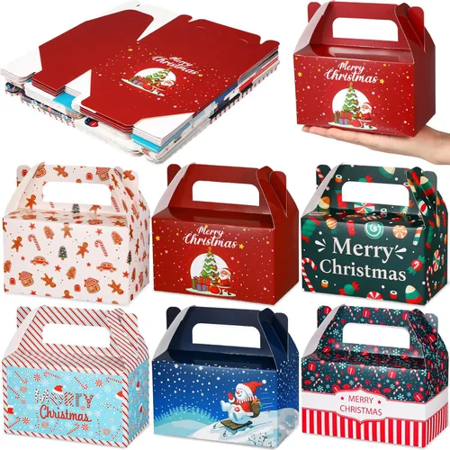 Vista 11 de Zhanmai Paquete de 36 Cajas de Golosinas para Fiesta de Cumpleaños de 6 Pulgadas, Cajas Gable de Favores de Fiesta Goodie Treats, Contenedor