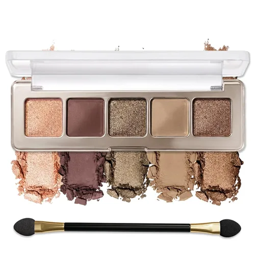 Vista 18 de Erinde Paleta de maquillaje de sombra de ojos de 9 colores con purpurina y lavanda brillante y mate, violeta, malva, púrpura oscura, plateado