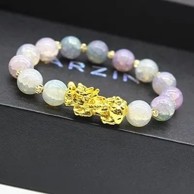 Vista 5 de Pulsera Feng Shui para hombres y mujeres negra tallada a mano Mantra piedra elástica Pixiu Wealth Lucky Amuleto pulsera para hombres y mujeres