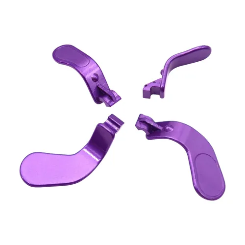 Vista 2 de 4 pcs Trigger Paddles and 2 Interchangeable D-Pads Metal Stainless Steel Replacement Parts for Elite Series 2 and Xbox one Elite Controllers