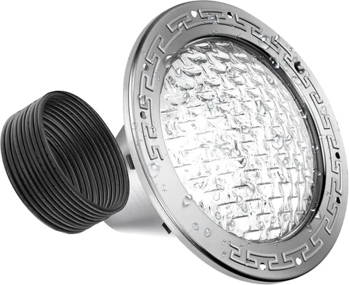 Vista 9 de Luces LED de spa de 6 pulgadas para piscina enterrada, 50 pies AC120V 6 pulgadas, luces blancas de piscina, luz subacuática de spa para piscinas
