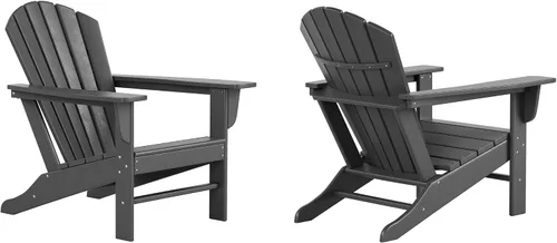 Vista 48 de WestinTrends Dylan - Silla Adirondack para exteriores (juego de 2), color blanco