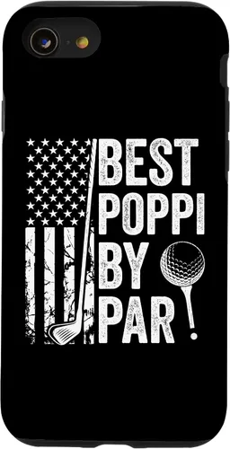 Vista 13 de iPhone 14 Best Poppi By Par USA Flag Golf Father's Day Golfing Dad Case
