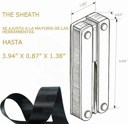 Vista 5 de Tijeras y alicates multiherramienta 21 en 1 con cortadores de tungsteno, autobloqueo