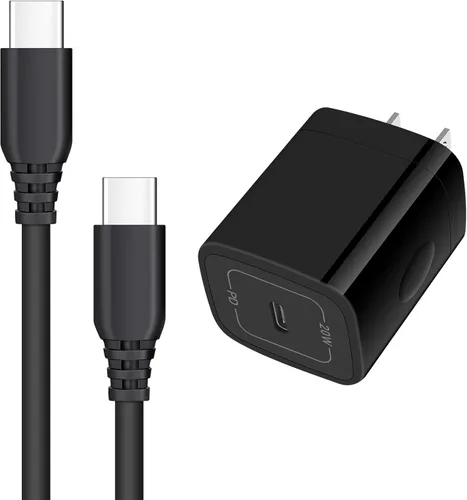 Vista 10 de Cargador rápido de iPhone 16e para iPhone 17 Air 16 Pro Max/16 Pro/16 Plus/16/15, iPad Pro Air Mini, cable de carga USB C a C de 6 pies para Samsung