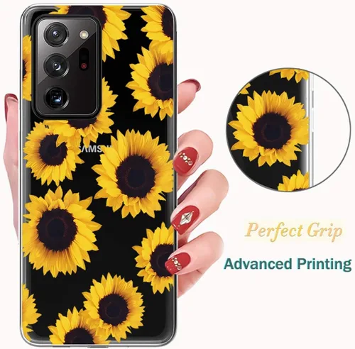 Vista 3 de Funda para Galaxy Note 20 Ultra 5G/para Samsung Note 20 Ultra, funda transparente para niñas, funda protectora de TPU suave para Samsung Galaxy Note