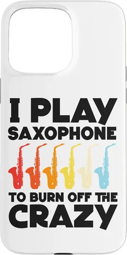 Vista 31 de iPhone 16 Saxofón I play saxofón para quemar el caso loco