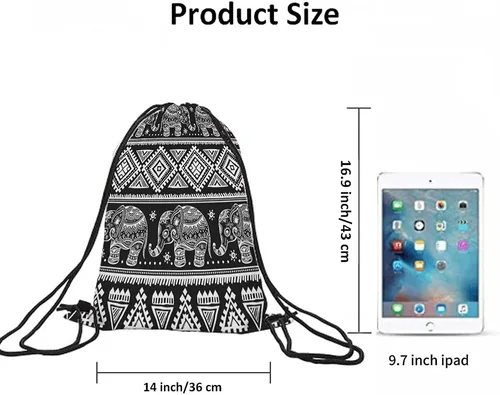 Vista 6 de Beabes Acuarela Unicornio Cordón Bolsas Mochila Gimnasio Saco, Multi-a71, Mochilas de viaje
