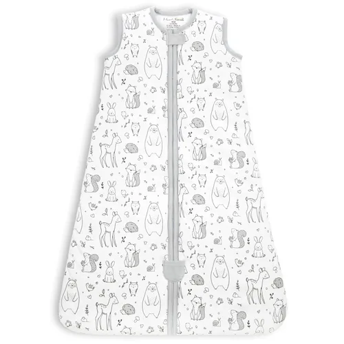 Vista 19 de Mama Cheetah Saco de dormir para bebé de 0.5 TOG, Manta portátil de algodón orgánico para bebé con cremallera bidireccional, Saco de dormir