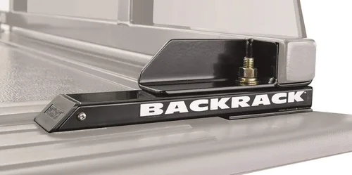 Vista 9 de RealTruck Backrack Marco de Estante Semi-Persianas + Kit de Hardware para uso con Caja de Herramientas de 21", Combo Sin Perforación, Negro