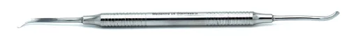 Vista 2 de periosteal Freer Ascensor Dental Oral Implant quirúrgico doble Ended Hollow Mango Instrumentos