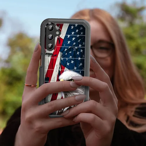 Vista 7 de Funda para Galaxy A15 5G, cuerpo completo, protección contra caídas, a prueba de polvo, resistente de 3 capas, militar, resistente, duradera