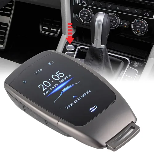 Vista 6 de Llave inteligente para automóvil, bloqueo de desbloqueo automático de entrada sin llave todo en uno con pantalla LCD de 2 pulgadas, accesorio