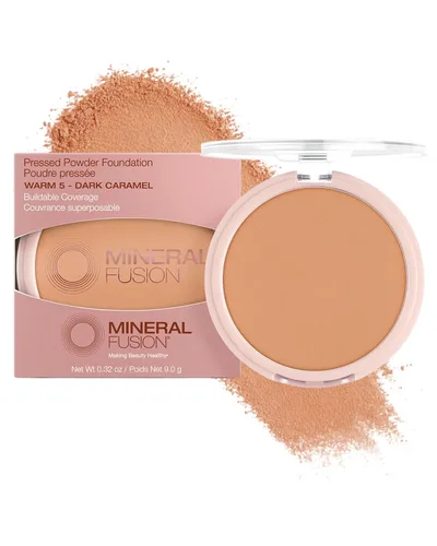 Vista 19 de Mineral Fusion Base de maquillaje en polvo prensado, polvo facial con acabado mate para piel clara con subtonos rosa/rojo, maquillaje natural