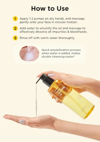 Vista 6 de Hanskin PHA - Mini juego de aceite limpiador de poros (1.01 onzas x 3) – Limpiador de aceite facial de tamaño viaje y removedor de maquillaje