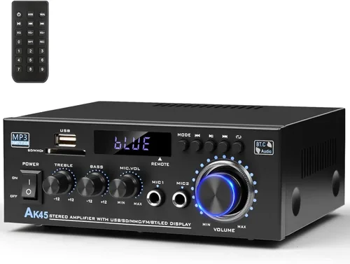 Vista 9 de AK35Pro Bluetooth 5.0 Mini amplificador estéreo de 2 canales para altavoces