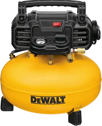 Vista 2 de DEWALT Juego de compresor de aire Pancake con PSI máx. de 165 y 2.6 CFM @ 90 PSI y clavadora de puntilla de calibre 18